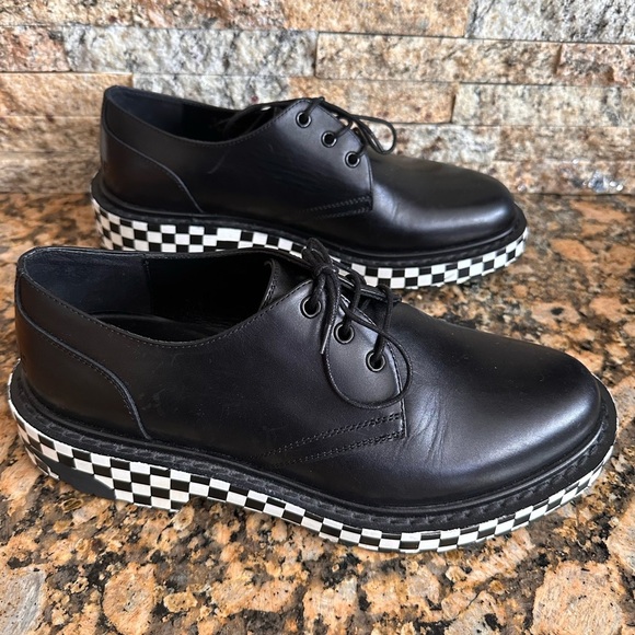 CELINE
RANGER LEATHER DERBY SHOES WITH CHECKERED SOLE - Picture 4 of 14